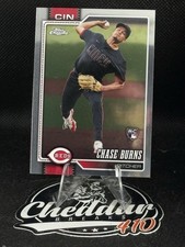 Chase Burns Rookie RC 2026 Topps Chrome Baseball Card #134 Cincinnati Reds. rookie card picture
