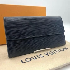 Louis Vuitton Epi Pochette Porte Monnaie Credit Old Portefeuille Sarah Black Fro
