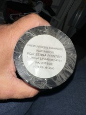 Premium Resin Enhanced Black Wax Ribbons 4.33" x 1476' or 110mm x 450m Thermal T