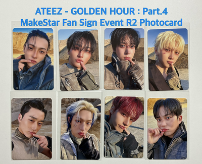ateez golden hour 4 emart makestar コンプ ATEEZ] GOLDEN HOUR : Part.4 MAKESTAR Fan Sign Event Photocard | eBay