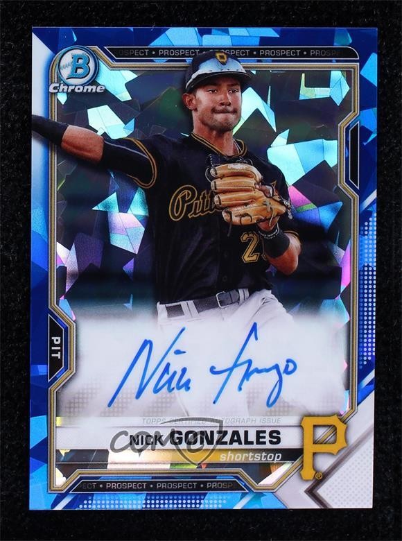 2021 Bowman Sapphire Edition Chrome Prospects Nick Gonzales #BSPA-NG Auto 2yq