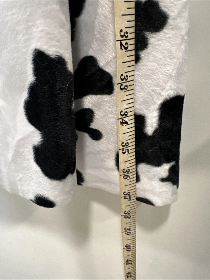 Estampado de vaca blanco y negro, tela de terciopelo suave - 58/60" de ancho - 2 yardas Foto 4 de 4