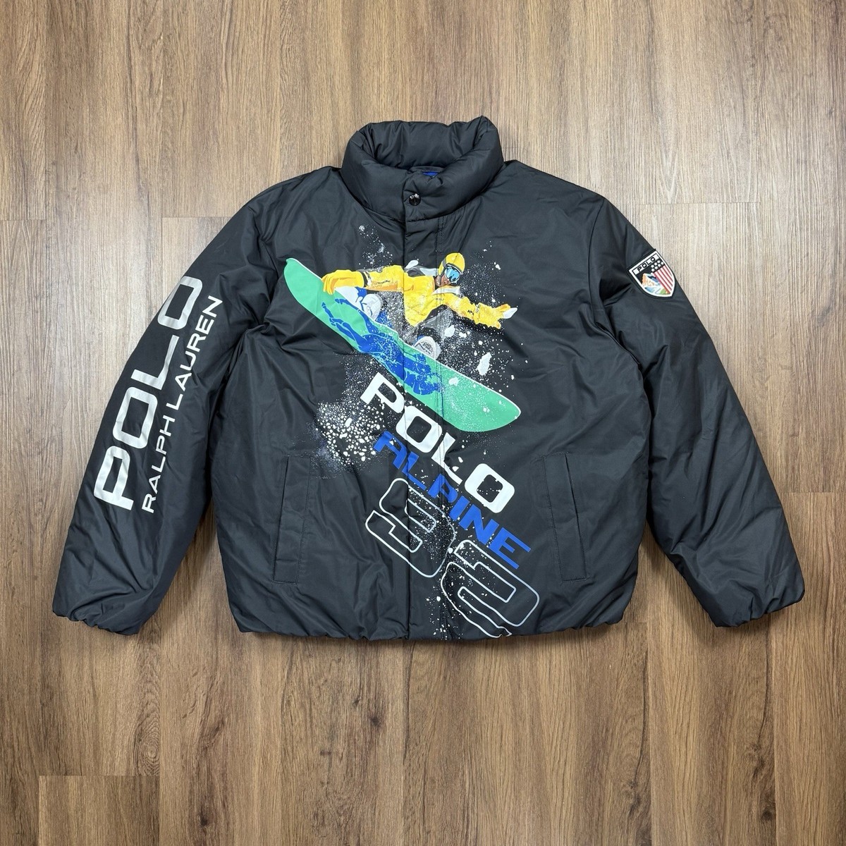 Polo Ralph Lauren Alpine Ski 92 Snowboard Down Puffer Jacket Men`s