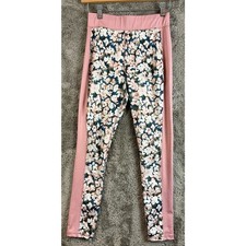 OshKosh B'gosh Pink Floral Leggings Girl's Activewear Pull-On Pants 14