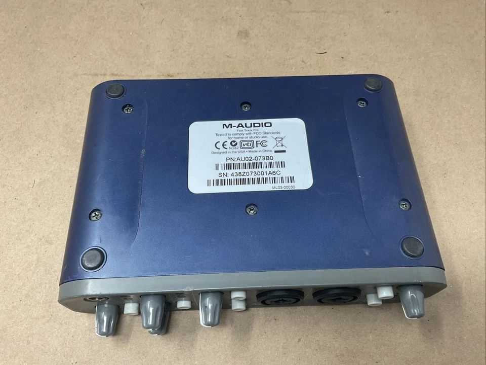 M-Audio Fast Track Pro Stereo Digital Recording Interface USB MIDI - No Cords - Image 4 of 4