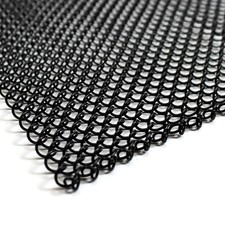 Midwest Hearth Fireplace Mesh Curtain, 29 in, Black, Made in USA