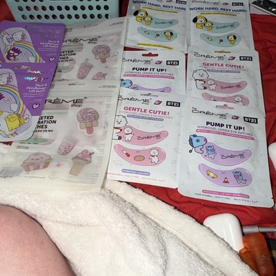 The Crème Shop BT21 Hydrogel Under Eye Patches & Neck Mask Sheet Hydrating lot