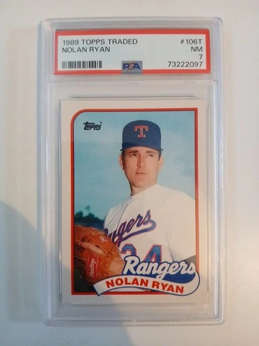 New Listing1989 Topps Traded - Nolan Ryan #106T PSA 7