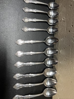 Vintage MARSEILLES Japan Stainless Steel Flatware Lot 10 Spoons