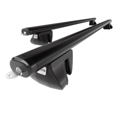 Alu Dachträger für Saab 9-5 Kombi (1999-2009) A schwarz Dachgepäckträger Reling