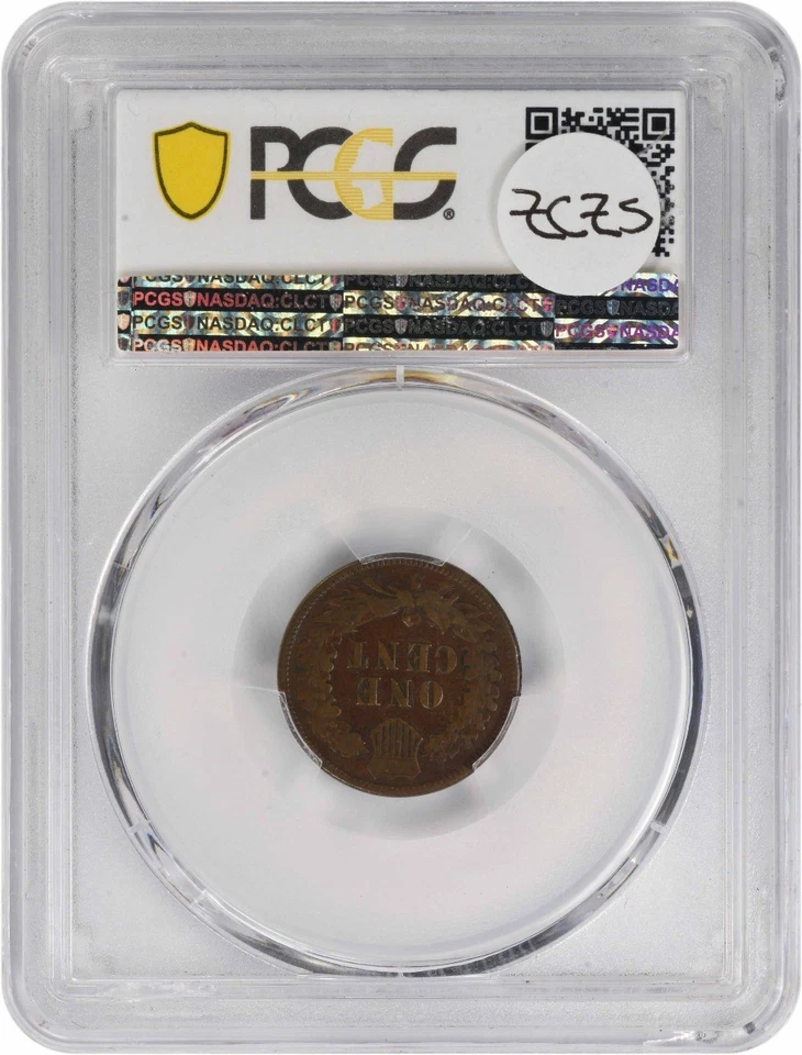 1876 Indian Cent VF20 PCGS - Image 2 of 2