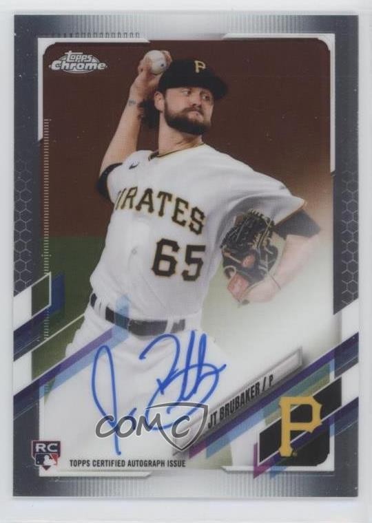 2021 Topps Chrome Rookie Auto JT Brubaker #RA-JTB Auto 6q5