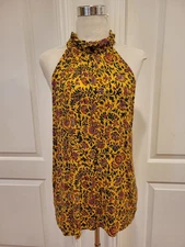 Natural Life Floral Cynthia Rowley Top, size Large