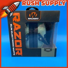 Walker's Game Ear Razor Slim Hearing Electronic Sage Green Earmuff GWP-RSEM-SGN