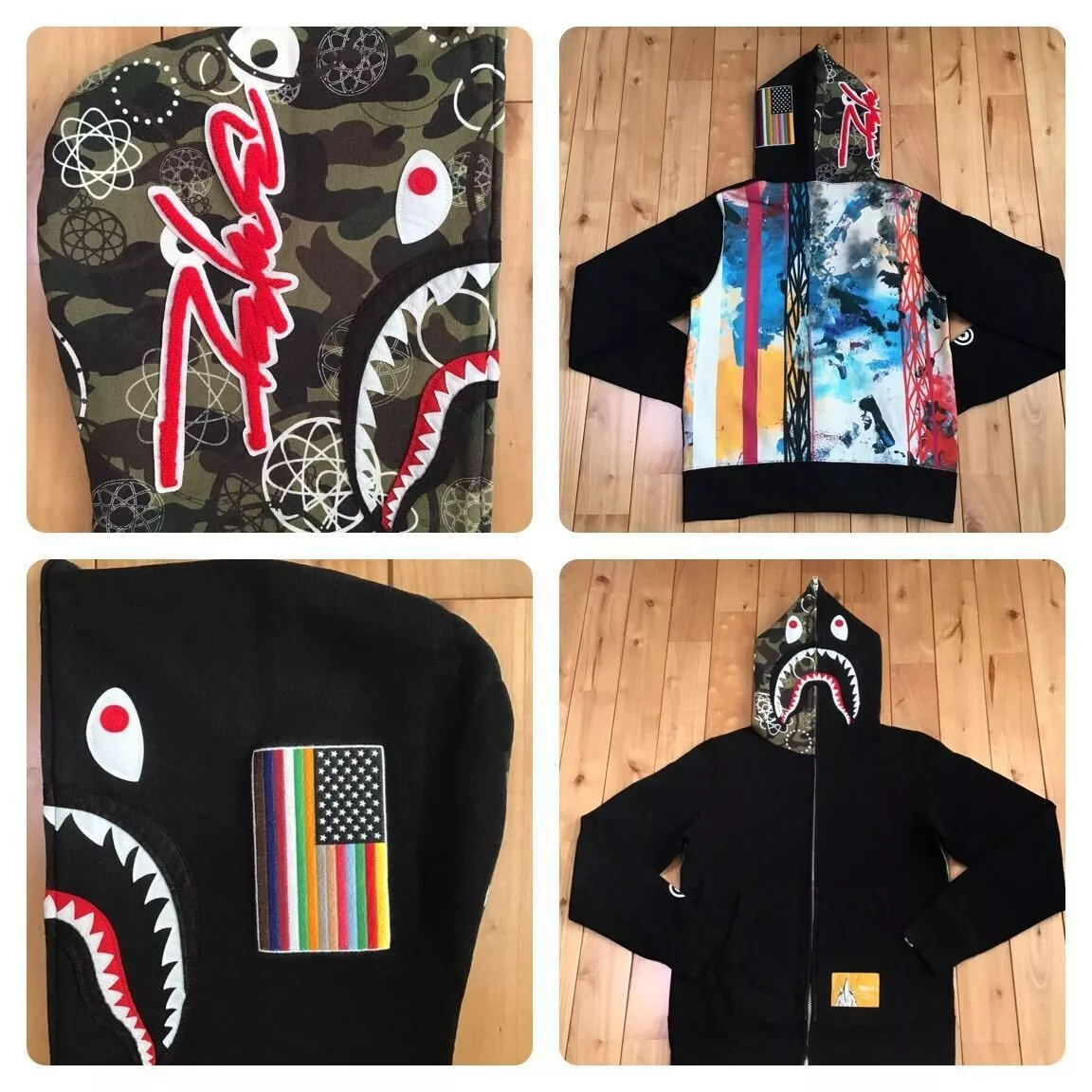 black bape hoodie