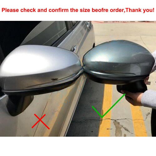 2 PIEZAS Cubierta de espejo retrovisor lateral puerta para Honda FIT JAZZ 2014-2018 LH+RH ` - Imagen 4 de 9