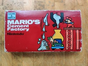 FRENCH CONSOLE *MARIO CEMENT FACTORY*  Nintendo Game & Watch 1983 -with box!