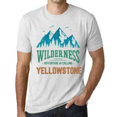 Herren Grafik T-Shirt Die Wildnis das Abenteuer ruft in Yellowstone
