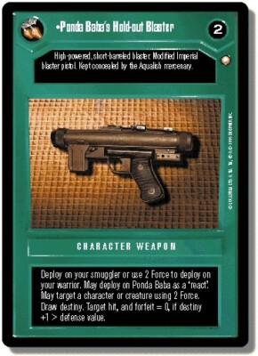4x  Ponda Baba's Hold-out Blaster - Uncommon Ungraded Special Edition - Limited 