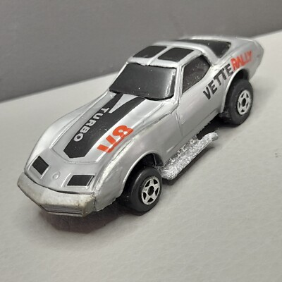 Vintage Silber Corvette Vette Rallye 871 Turbo 1980er Jahre Spielzeug Auto 1980 Kidco Retro