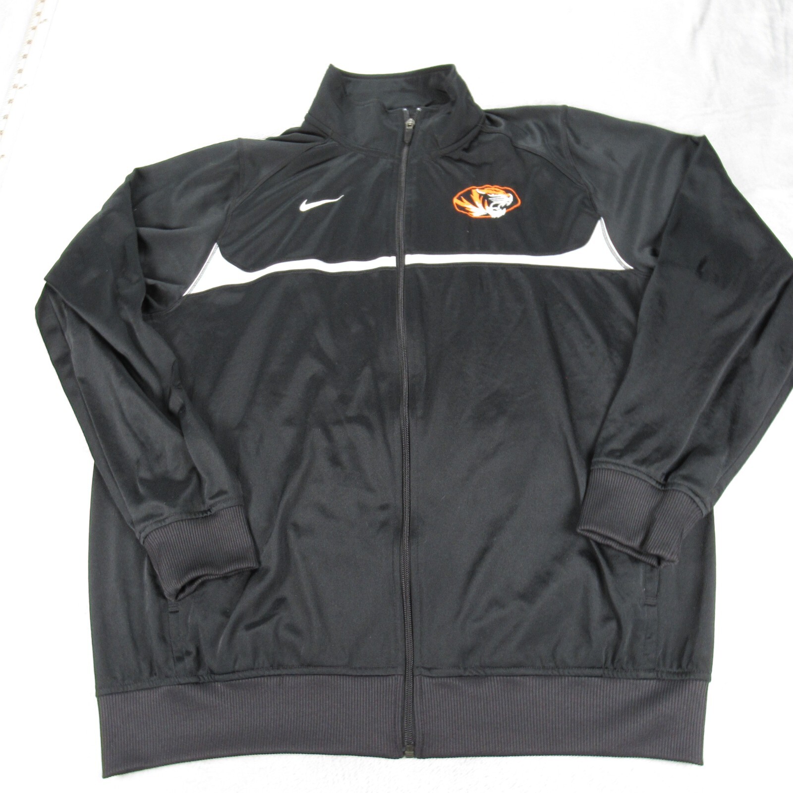 SACAI X NIKE Giacca a vento Nike Missouri Tigers uomo grande nera tasche full zip