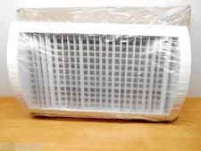 Hart & Cooley 551124 Aluminum Double Deflection Spiral Diffuser White 