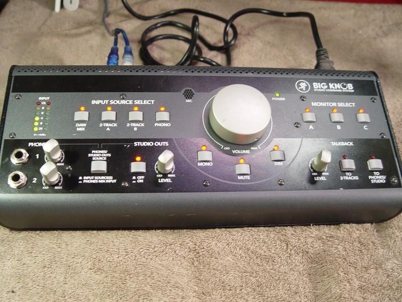 Mackie Big Knob Studio Command System USED  Intertek C01  Top Turntable Preamp