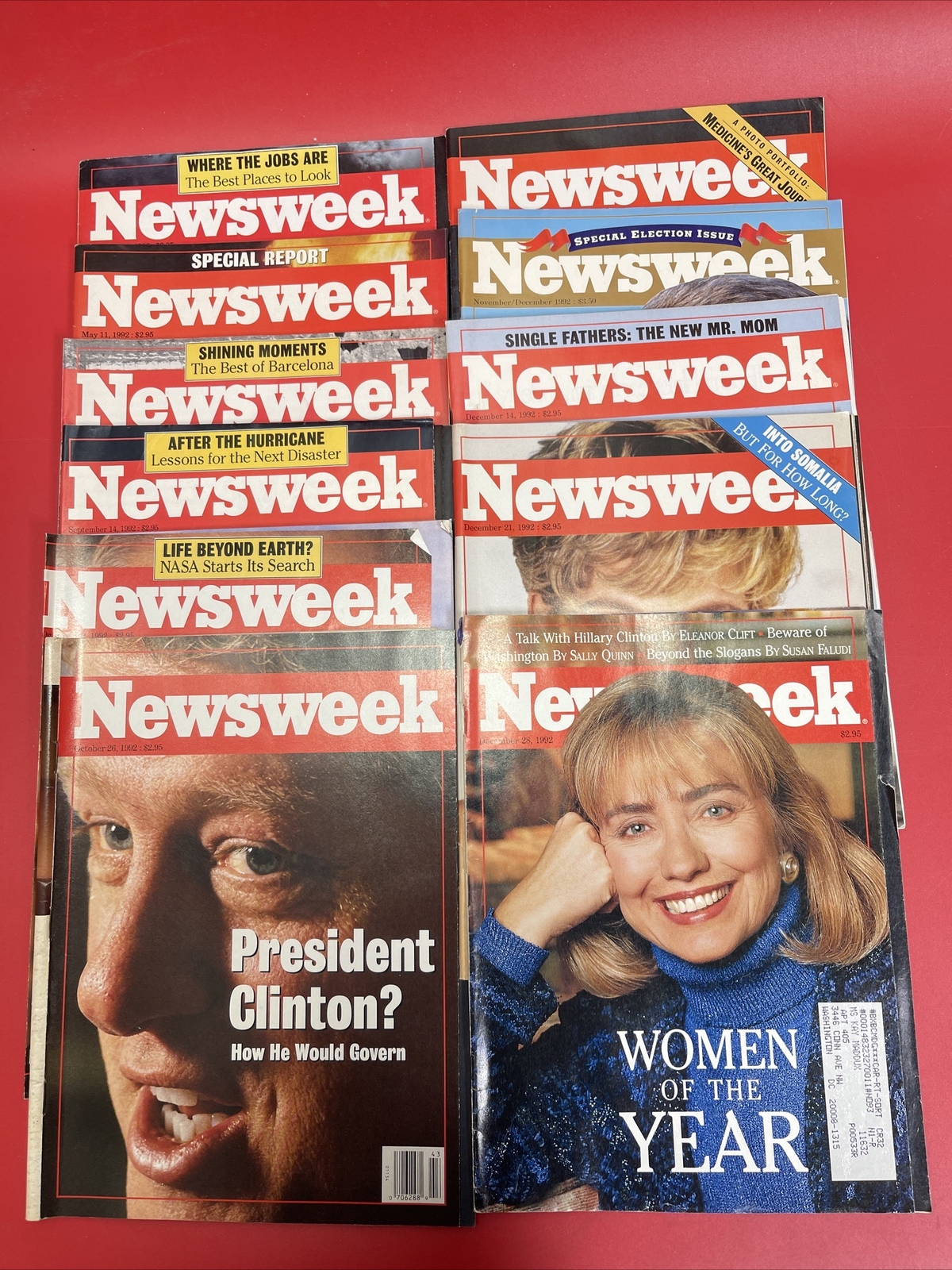 Vintage Newsweek Magazines Lot 11 1992