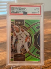 2024 Panini Select Neon Green Arike Ogunbowale /75 PSA 8 Wings