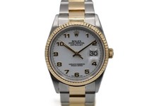 Rolex Datejust 36mm 16233 White Arabic Dial 2003