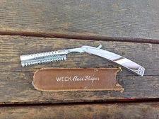 Weck Hair Shaper in Original Leather Case - E Weck & Co Brooklyn NY 