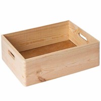Allzweckkiste 30X20X14Cm Kiefernholz Kiste Boxen Aufbewahrung Holzkiste Holzbox