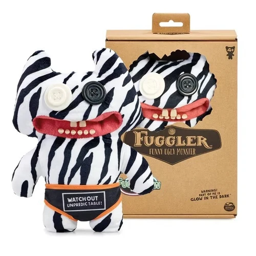 Muñeco de peluche genuino Fuggler feo monstruo viejo diente brilla en la oscuridad - Imagen 3 de 34