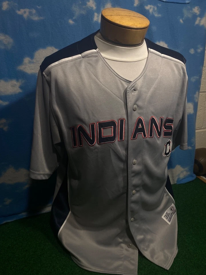 克利夫兰印第安人守护者队球衣 XL 王朝正品商品 MLB C1 — 第 2/4 张图片