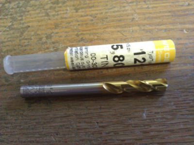 .2283'' 5.8mm HSCO TiN STUB DRILL