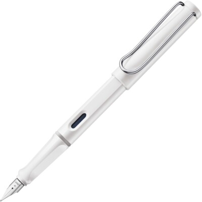Lamy Safari Fountain Pen - Shiny White - Fine Point - L19WEF - NEW in box