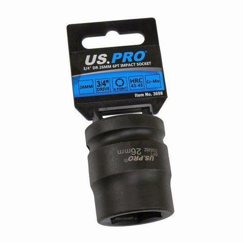US PRO Tools 26mm 3/4" DR 6 Point Impact Socket 3698 - Picture 3 of 3
