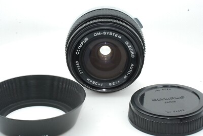 ★美品★OLYMPUS G.ZUIKO AUTO-W 28mm F3.5 OLYMPUS G.ZUIKO AUTO-W 28mm F3.5 MF Wide Angle Lens [Near MINT w