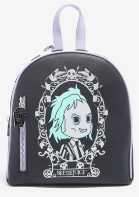 beetlejuice striped backpack
