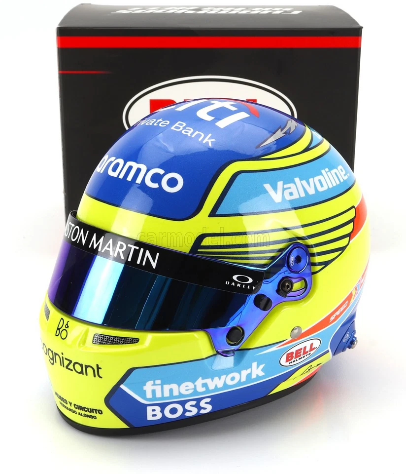 1/2 MINI HELMET - BELL HELMET - CASCO HELMET F1 FERNANDO ALONSO TEAM 4100308