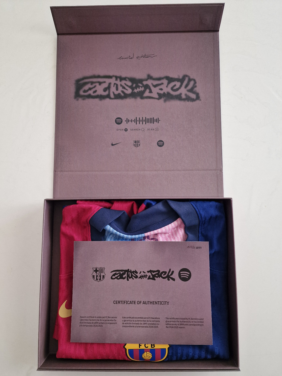 Barcelona Nike Shirt Travis Scott Cactus Jack Limited