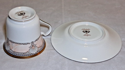 Noritake PACIFIC MAJESTY Pink Shells Bone China Tea Cup & Saucer 