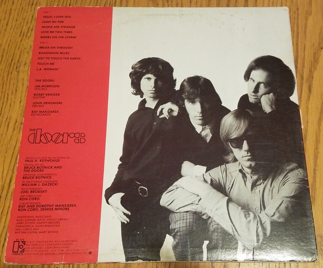 The Doors - Greatest Hits Vinyl LP (1980) Elektra 5E-515 | eBay