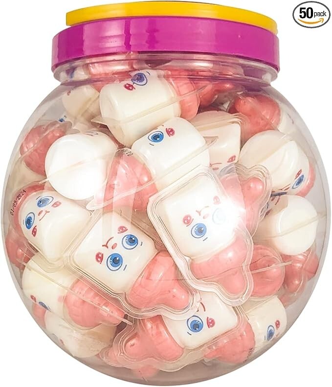Baby Bottle Gummy Set of 50 Barbie Milk Yogurt Flavor Gummy Sweets