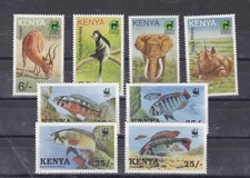 kenya 1996,97 Sc 693/6,Sc 703/ two sets MNH,fish,monkey..    s2267