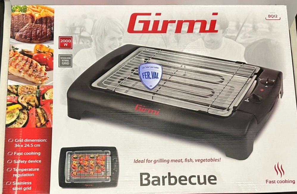 Barbecue Elettrico Girmi - Griglia INOX 34x24,5 Cm, 2000W - Foto 14