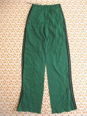 Pantalon Adidas ventex années 70'S Vert Survetement polyester Homme vintage - L - Photo 1/4