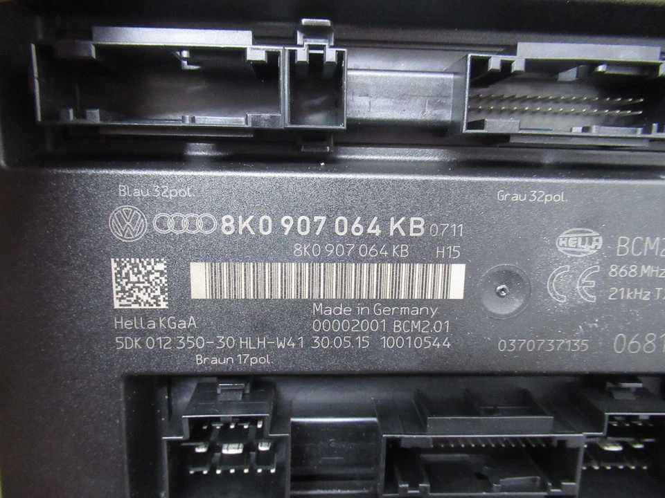 2015 AUDI A5 SE 8T3 1.8 TFSI MK1 2DRS COUPE BCM BODY CONTROL MODULE REF517 - Image 3 of 4