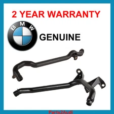 GENUINE BMW WATER ENGINE HEATER INLET COOLANT PIPE 2PCS FOR BMW E39, E46