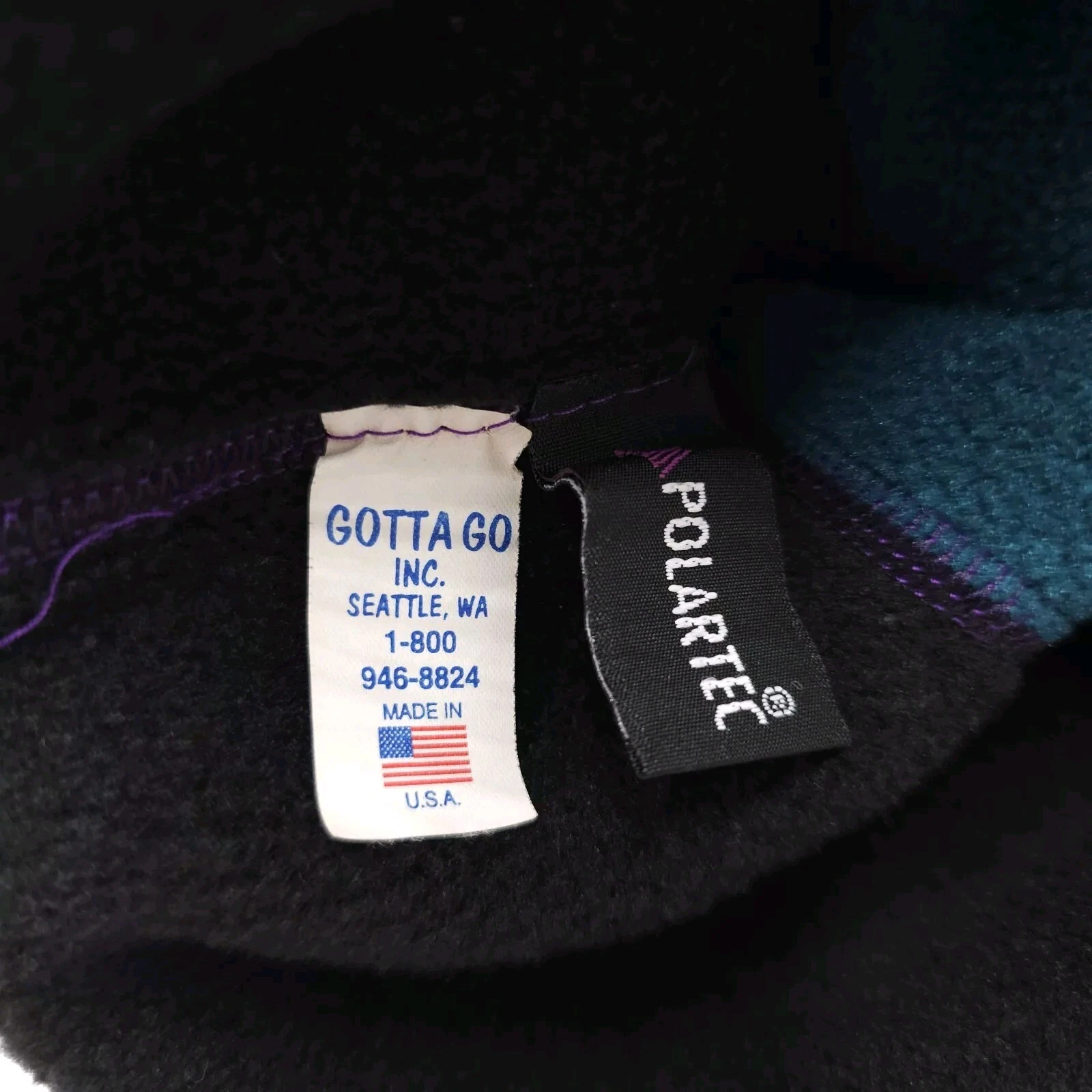 head polartec fleece full head ski snowboard vintage 